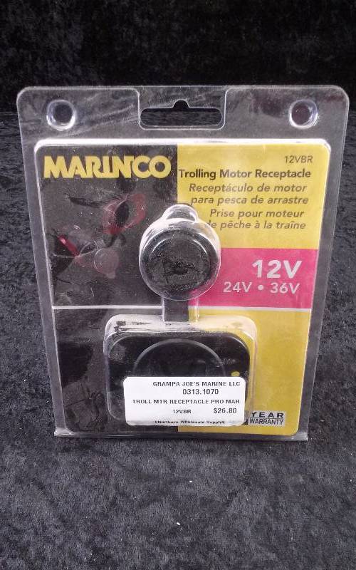 lot 935 image: Marinco Trolling Motor Receptacle, 12VBR