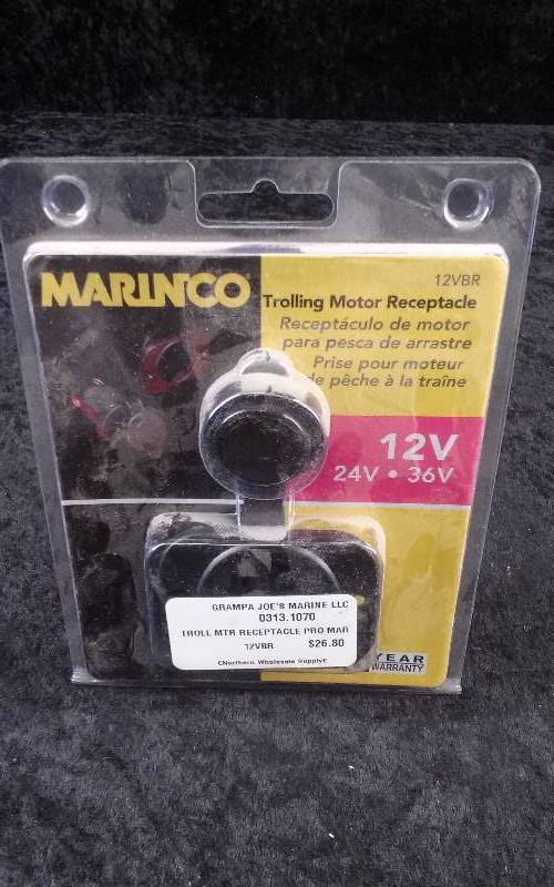 lot 937 image: Marinco Trolling Motor Receptacle, 12VBR