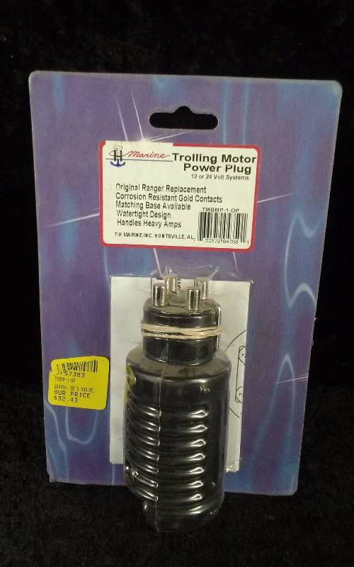 lot 939 image: TH Marine Trolling Motor Power Plug, 12 or 24v, PN TMBMP-1-DP