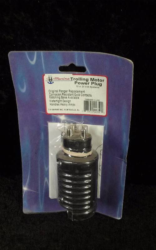 lot 940 image: TH Marine Trolling Motor Power Plug, 12 or 24v, PN TMBMP-1-DP