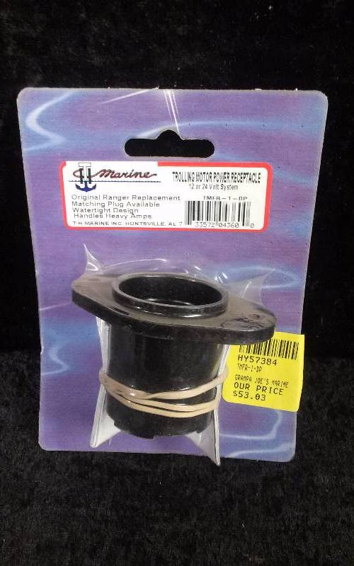 lot 941 image: TH Marine Trolling Motor Power Receptacle, 12 or 24v, PN TMFR-1-DP