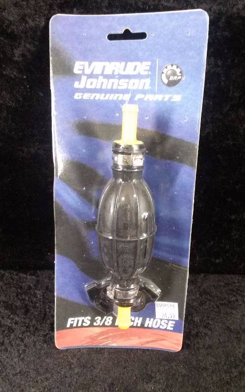 lot 987 image: Evinrude Fuel Primer Bulb Kit, Fits 38 Hose, PN 5008586