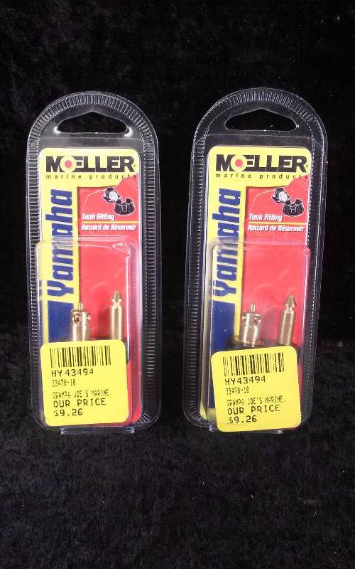 lot 998 image: (2) Moeller Tank Fittings, Yamaha 14NPT, Male Tank Fitting, PN 033470-10
