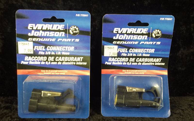 lot 1005 image: (2) Evinrude Fuel Connector, 38, PN 775641