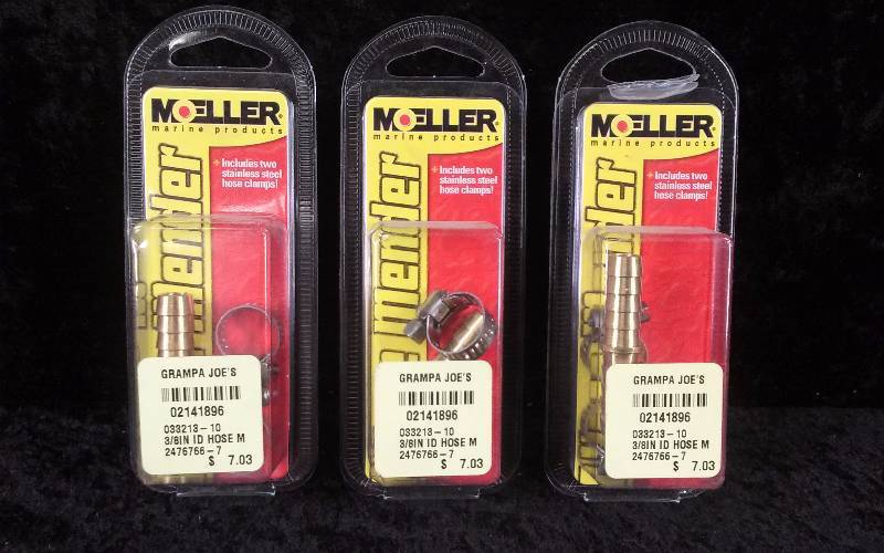 lot 1009 image: (3) Moeller 38 Hose Menders w2 Clamps, PN 033213-10