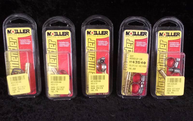 lot 1010 image: (5) Moeller 516 Hose Mender wClamps, PN 033212-10