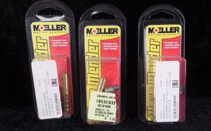 lot 1012 image: (3) Moeller 516 Hose Mender wClamps, PN 033212-10