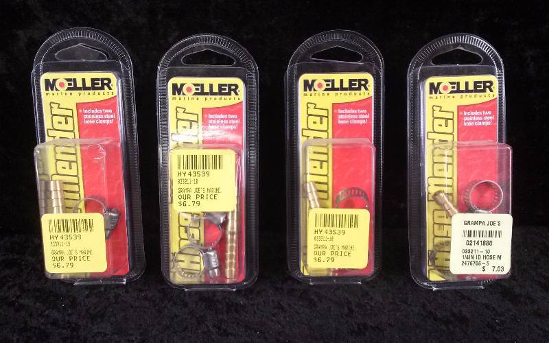 lot 1014 image: (4) Moeller 14 Hose Mender wClamps, PN 033211-10
