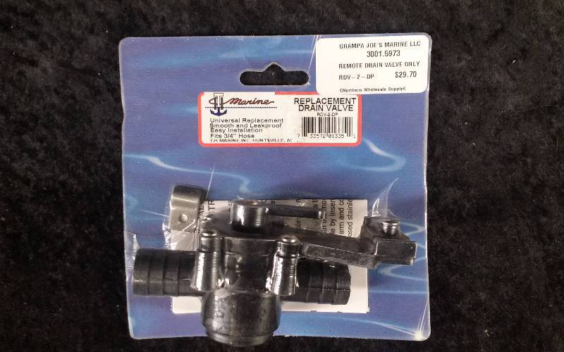 lot 1060 image: TH Marine Replacement Drain Valve, RDV-2-DP