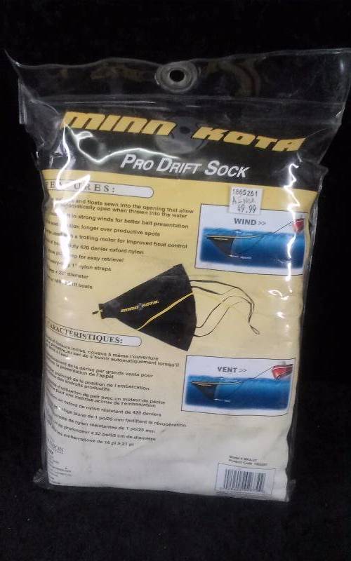 lot 1102 image: MinnKota Pro Drift Sock, Model MKA-17, PN 1865261