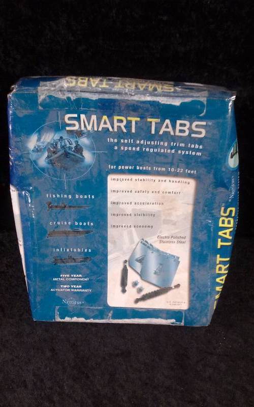 lot 1132 image: Nauticus Smart Tabs (self adjust trim tabs) for Boats 10-22Ft, 9x8, ST 980-40