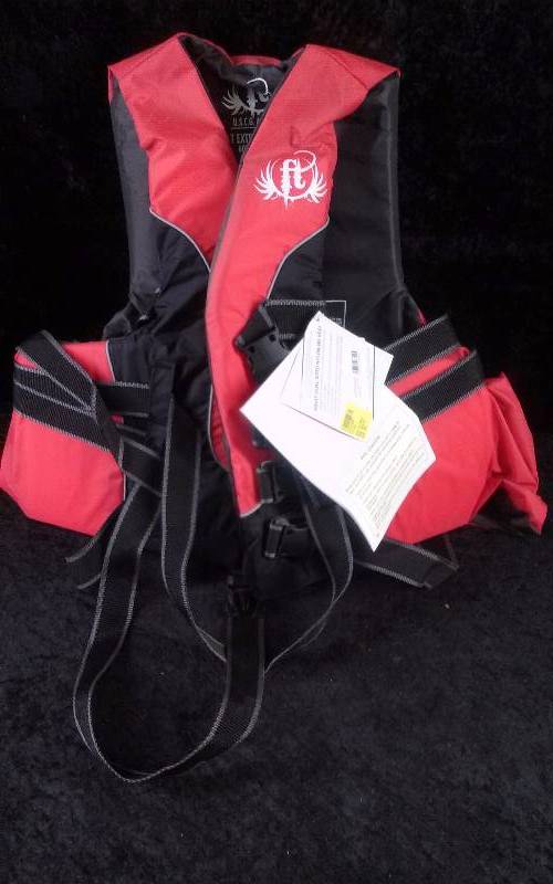 lot 1144 image: FULL THROTTLE Life Vest - Adult Extra Super Large, 60-70 Chest, NEW