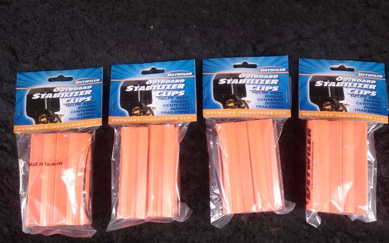 lot 1149 image: (4) Detwiler Outboard Stabilizer Clips for Hydraulic Steering Rods, PN HYCL-001