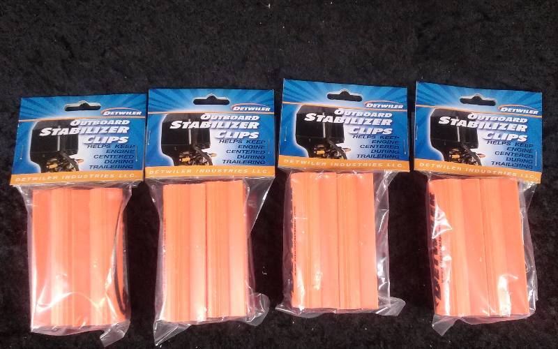 lot 1151 image: (4) Detwiler Outboard Stabilizer Clips for Hydraulic Steering Rods, PN HYCL-001