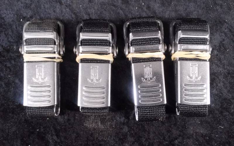lot 1160 image: (4) TH Marine Battery Straps