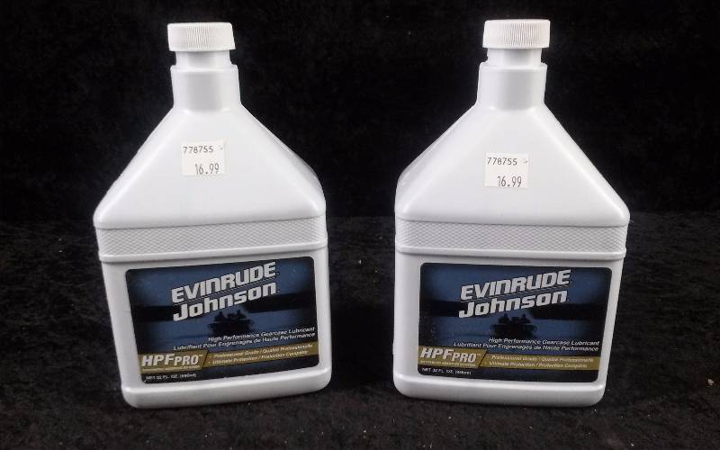 lot 1165 image: (2) Evinrude HPF Pro High Performance Gearcase Lubricant, 32ozeach