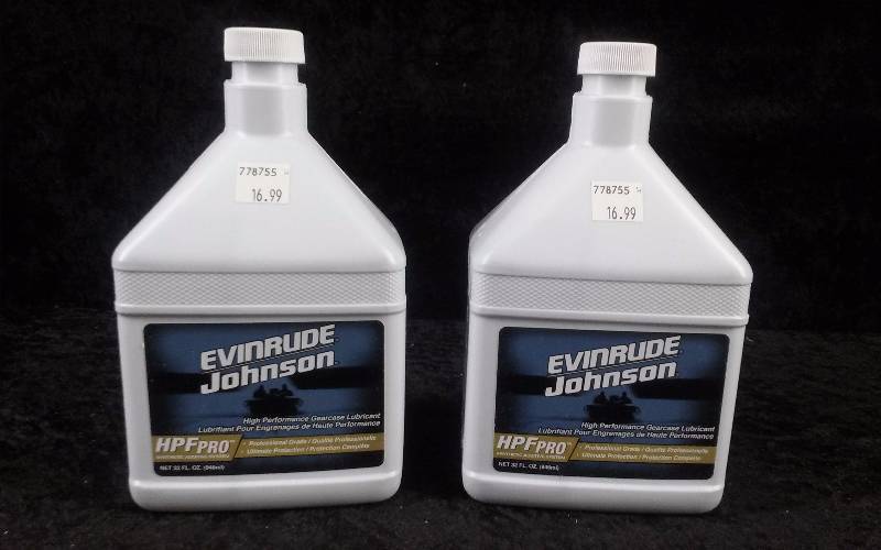 lot 1166 image: (2) Evinrude HPF Pro High Performance Gearcase Lubricant, 32ozeach