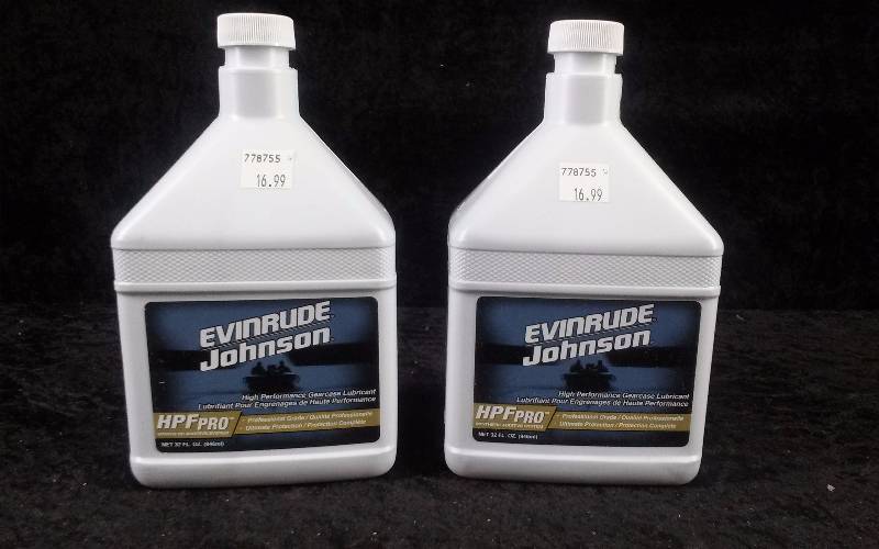 lot 1167 image: (2) Evinrude HPF Pro High Performance Gearcase Lubricant, 32ozeach