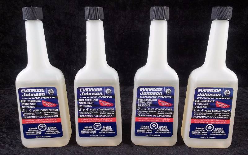 lot 1173 image: (4) Evinrude Fuel Stabilizer 24 Fuel Conditioner, 8ozeach