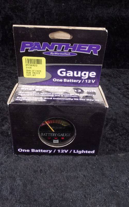 lot 1190 image: Panther One Battery Energy Gauge, 12v, Lighted, PN 55-6100