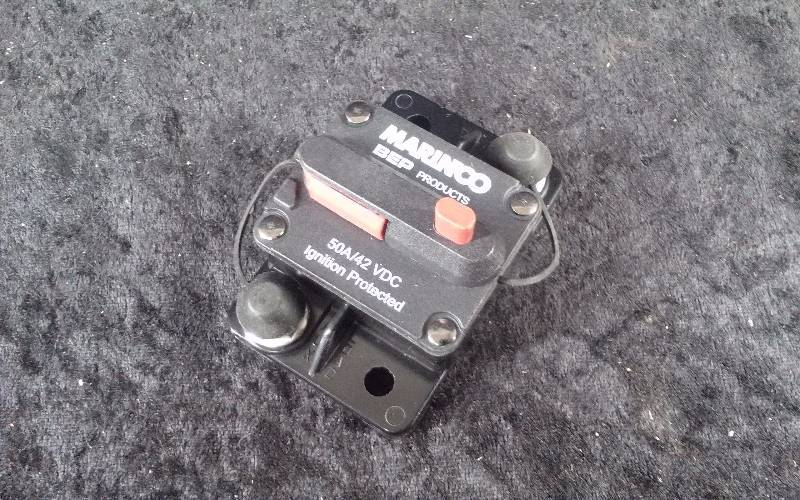 lot 1211 image: Marinco Circuit Breaker, 50AMP Flush