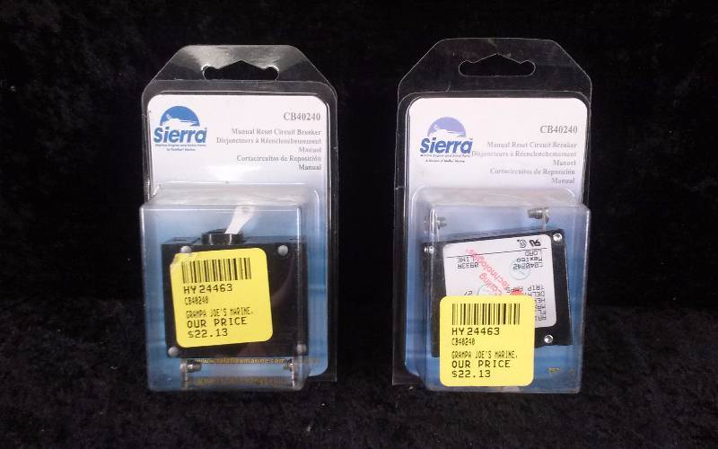 lot 1212 image: (2) Sierra Manual Reset Circuit Breakers, CB40240