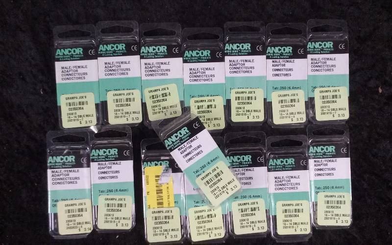 lot 1221 image: (15) Ancor MaleFemale Adapter, TAB.250, 230613