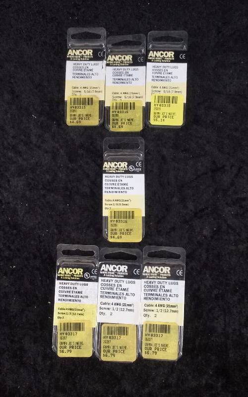 lot 1238 image: Lot - Ancor Heavy Duty Lugs