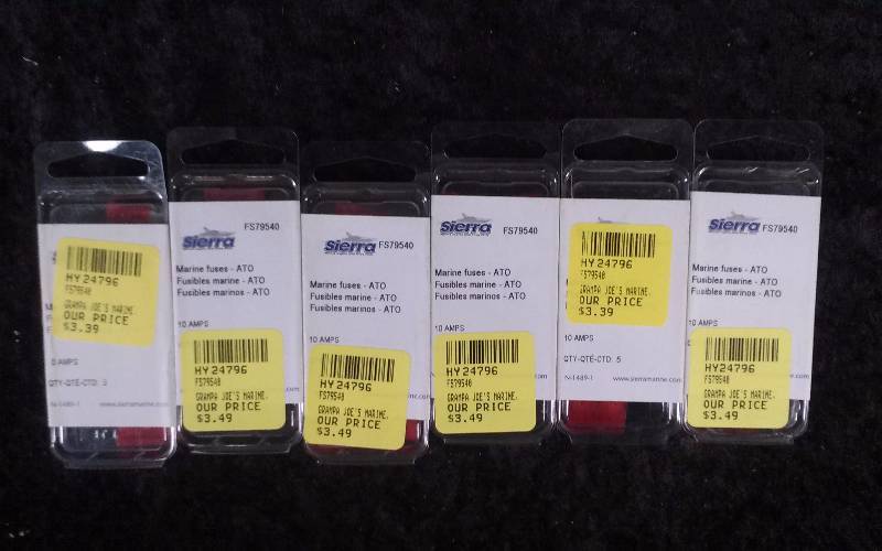 lot 1240 image: (6) Sierra Marine Fuse - ATO, 10 amps, FS79540