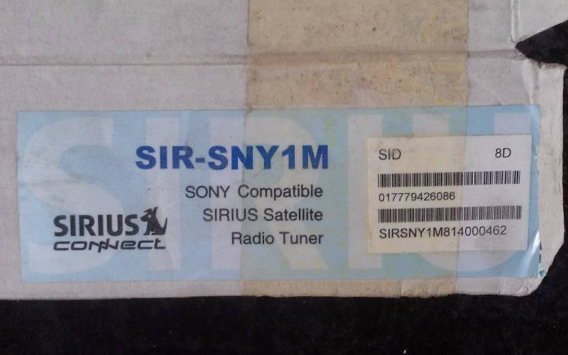 lot 1256 image: Sirius Satellite Radio Tuner SIR-SNY1M