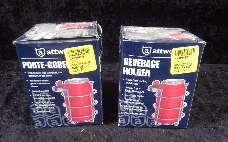 lot 1286 image: (2) Attwood Beverage Holders