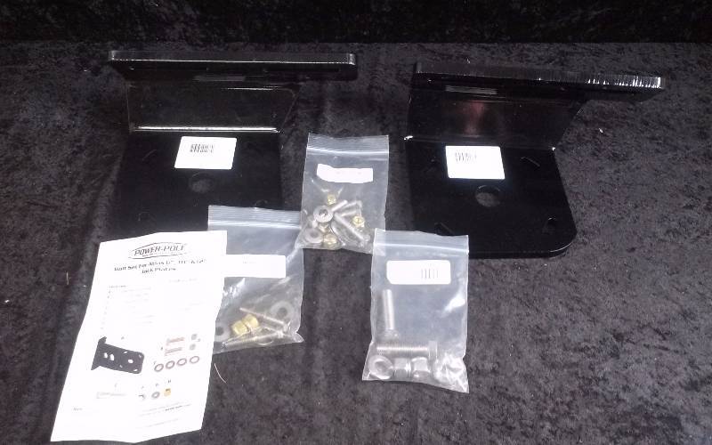 lot 1317 image: Power Pole Plate Kit, Short Side Mount, 2 Rise, PK-Short-2-S-BK