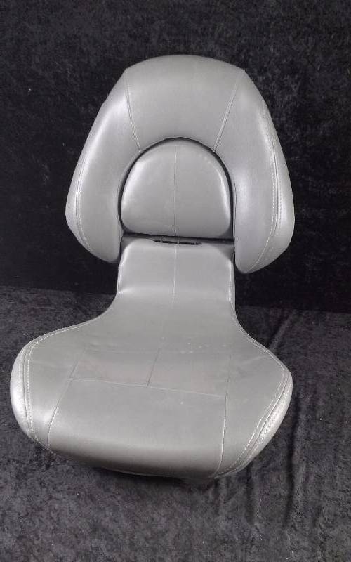 lot 1364 image: Boat Seat, Gray, Used, one seam coming loose