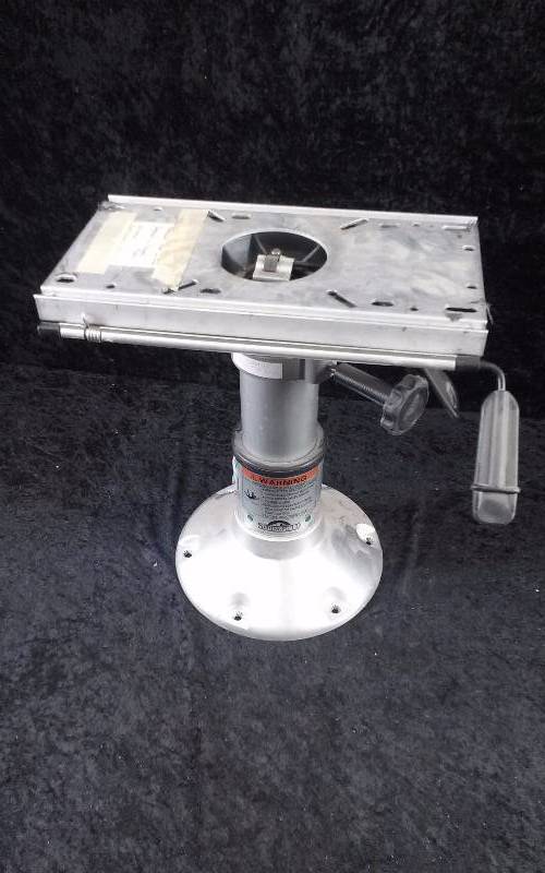 lot 1372 image: Springfield Seat Pedestal wSeat Mount, Adjustable