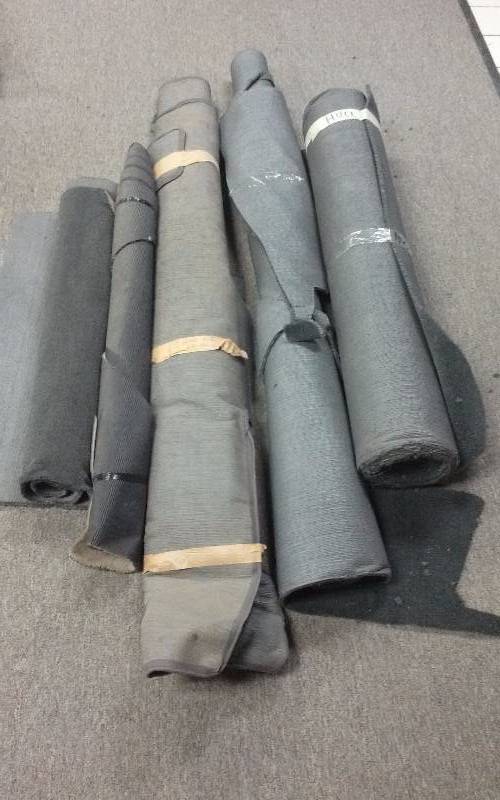 lot 1437 image: Lot - Misc Carpet Remnants - Gray
