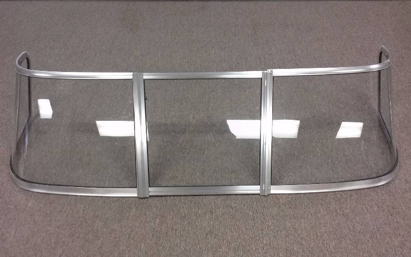 lot 1449 image: Boat Windshield - 3 Panel, 85w