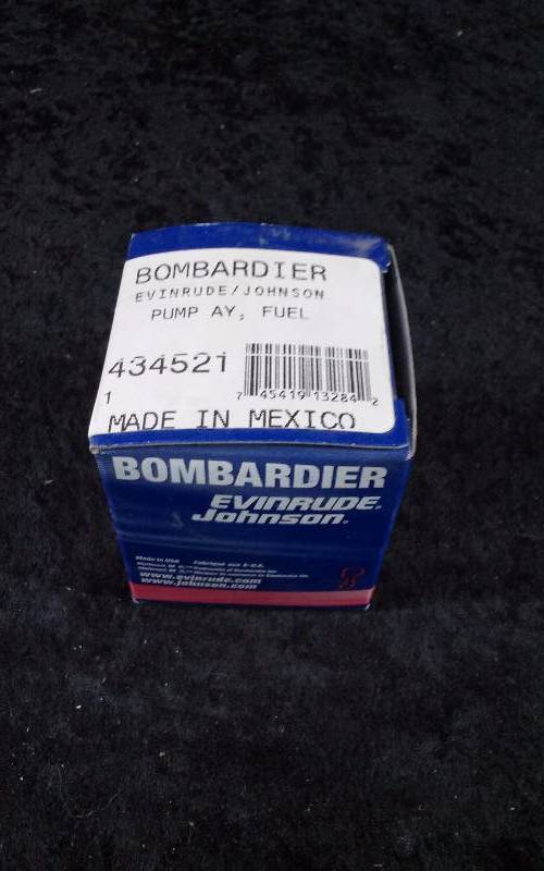 lot 1522 image: Evinrude Bombardier Fuel Pump Assembly, PN 434521