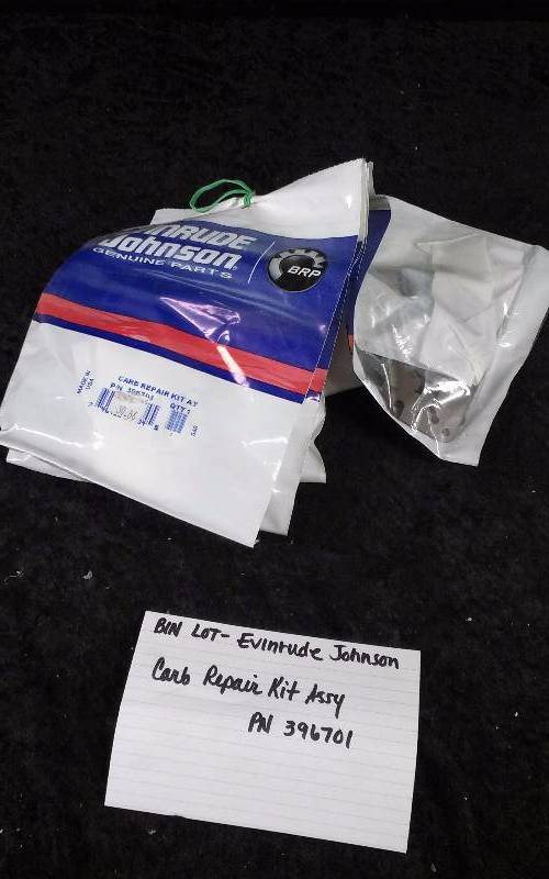 lot 1527 image: Evinrude (5) Carburetor Repair Kit Assembly, PN 396701