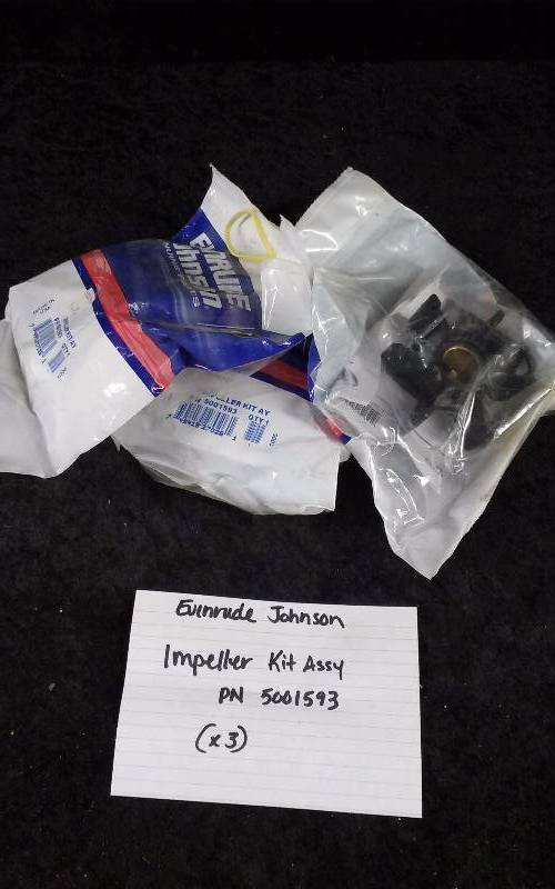 lot 1531 image: Evinrude (3) Impeller Kit Assembly, PN 5001593