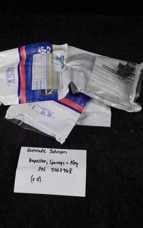 lot 1533 image: Evinrude (4) Impeller, Springs, Key Assembly, PN 5008968