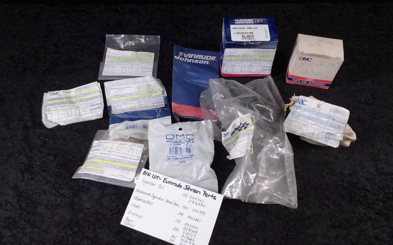 lot 1538 image: Evinrude Parts - Bin Lot - Misc (see description)