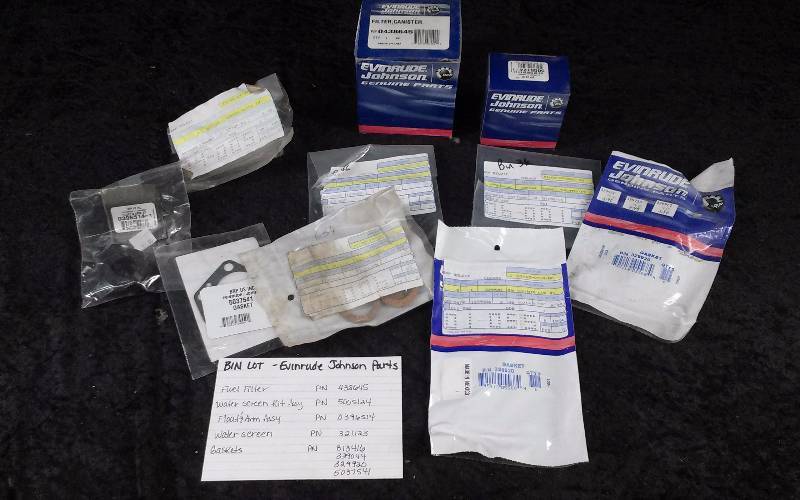 lot 1541 image: Evinrude Parts - Bin Lot - Misc (see description)