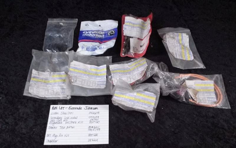 lot 1542 image: Evinrude Parts - Bin Lot - Misc (see description)