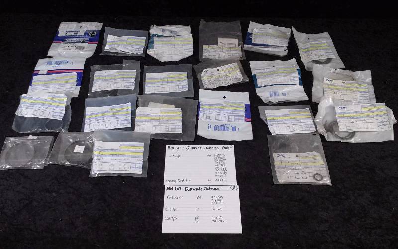 lot 1544 image: Evinrude Parts - Bin Lot - Misc (see description)