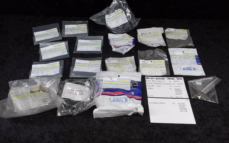 lot 1545 image: Evinrude Parts - Bin Lot - Misc (see description)