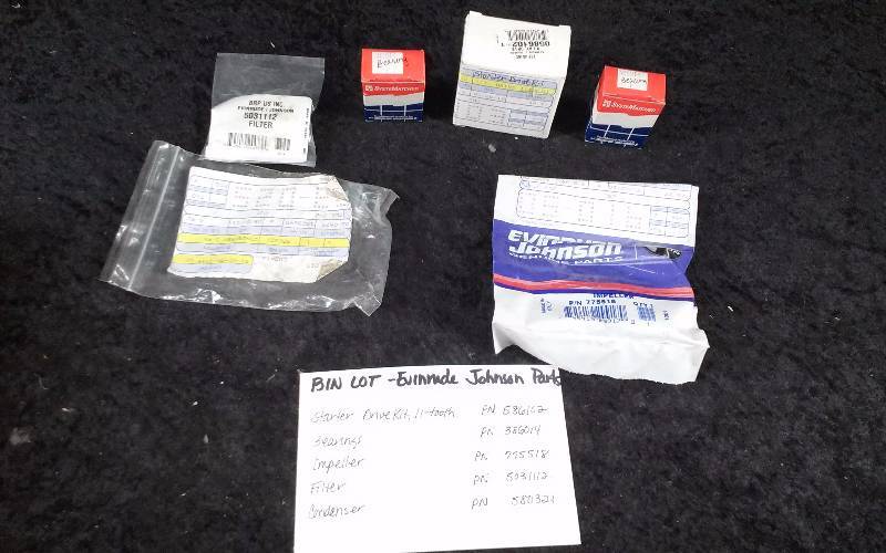 lot 1546 image: Evinrude Parts - Bin Lot - Misc (see description)