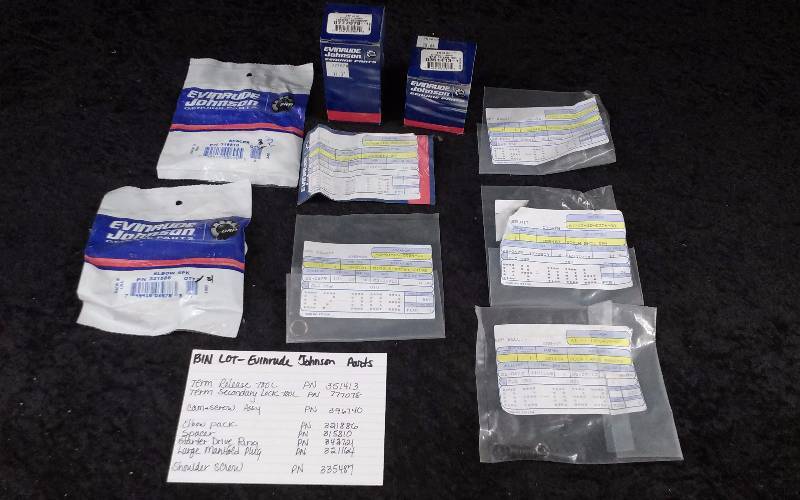 lot 1547 image: Evinrude Parts - Bin Lot - Misc (see description)