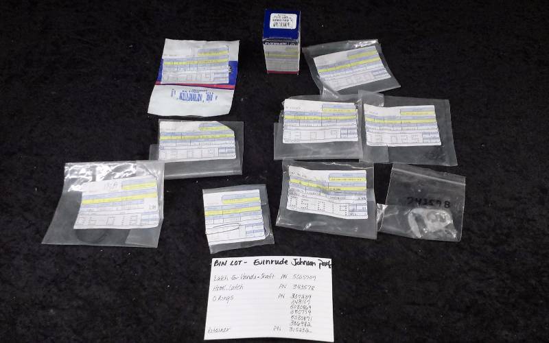 lot 1548 image: Evinrude Parts - Bin Lot - Misc (see description)