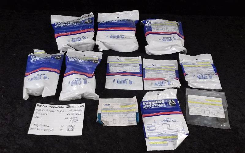 lot 1550 image: Evinrude Parts - Bin Lot - Misc (see description)