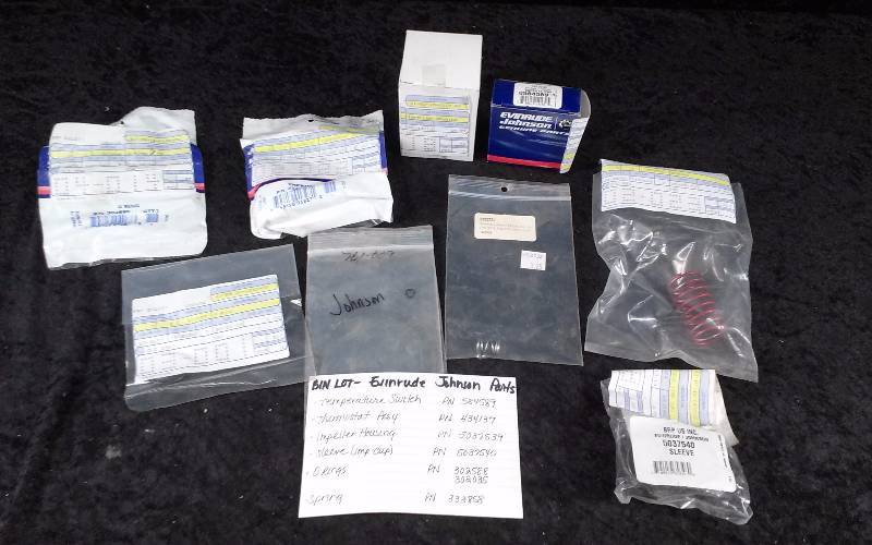 lot 1551 image: Evinrude Parts - Bin Lot - Misc (see description)